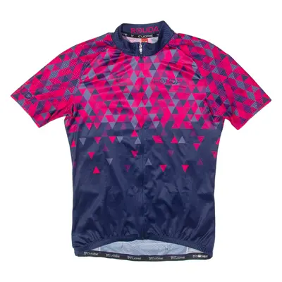 ROUDA Full Zip Cycling Mens Jersey Blue M