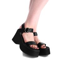 Barbee Black Platform Sandals