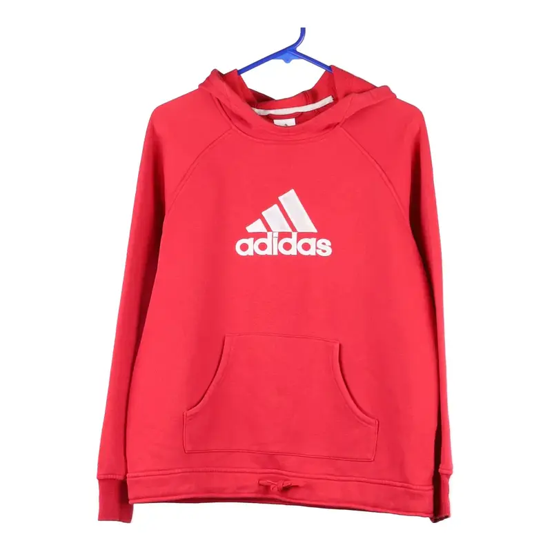 Age 14 Adidas Hoodie - Medium Pink Cotton
