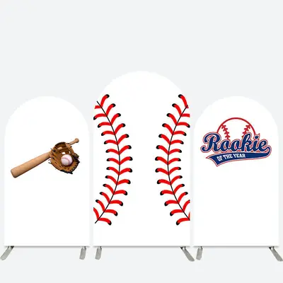 Aperturee Rookie Of The Year Baseball Sports Arch Backdrop Kit | Diy Arch Backdrop Cover | Wedding Arch Backdrop | Custom Arc...