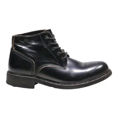 IRREGULAR CHOICE Lace-Up Boots Black Leather Mens UK 6.5