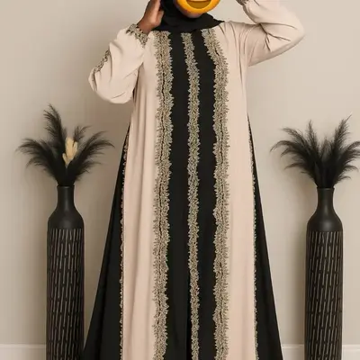 Amira Embroidered Abaya – Royal Line Collection