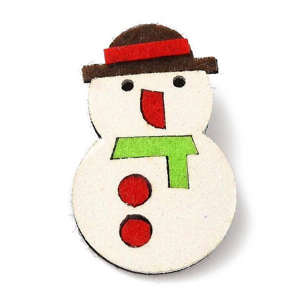 Christmas Theme PU Leather Brooch