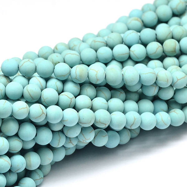 Synthetic Howlite Bead Strands