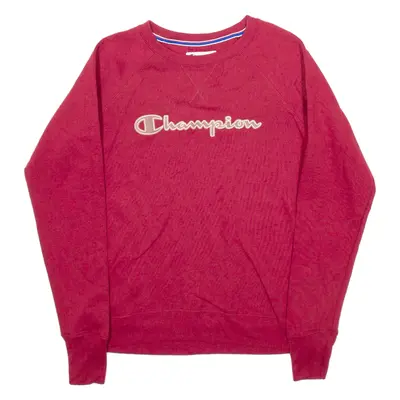 CHAMPION Mens Sweatshirt Red S