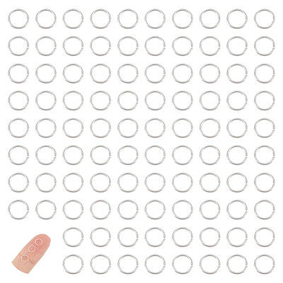 150Pcs 925 Sterling Silver Open Jump Rings