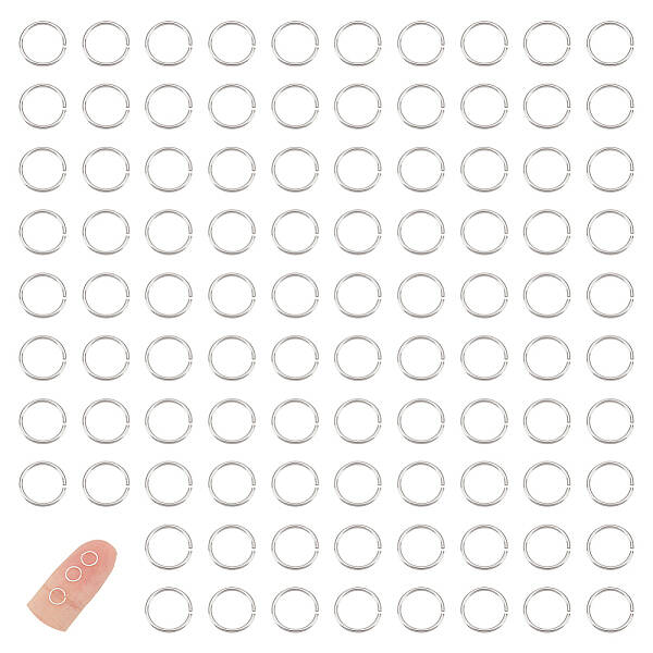150Pcs 925 Sterling Silver Open Jump Rings