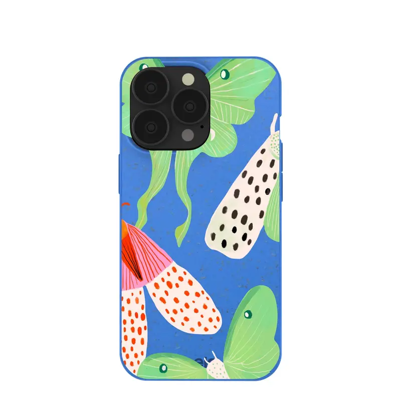 Electric Blue Mothopia iPhone 13 Pro Case