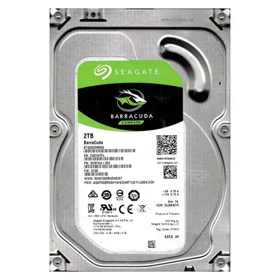 ST2000DM006 Seagate BarraCuda 2TB 7200RPM SATA 6Gb/s 64MB Cache (512e) 3.5-Inch Hard Drive