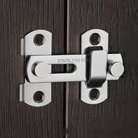 Stainless Steel Door Lock with Accessories, Safety 90° Sliding Door Lock, Home Security Lock, Push-pull Door Lock for Home &...
