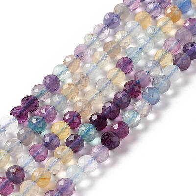 Natural Fluorite Beads Strands