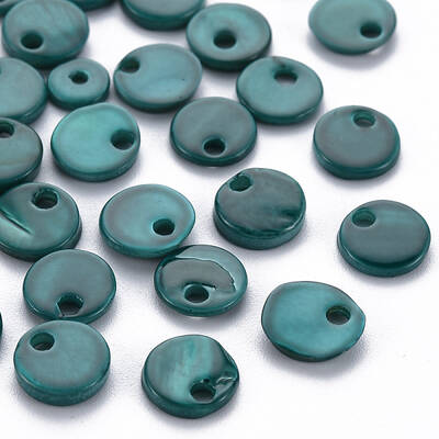 Spray Painted Freshwater Shell Charms