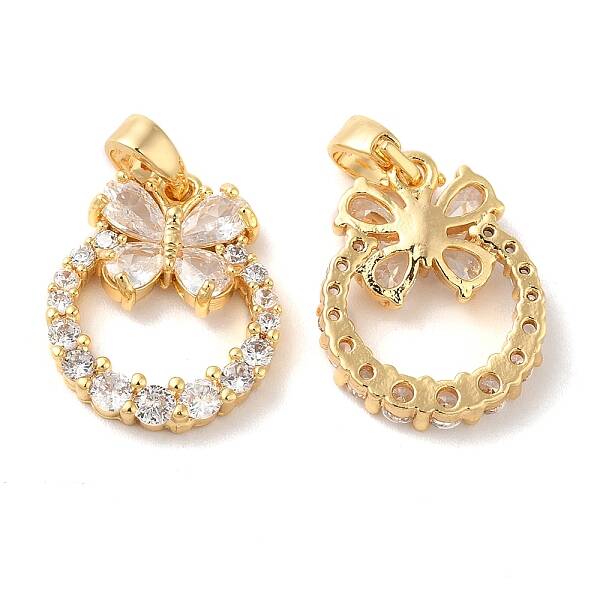 Brass Cubic Zirconia Pendants