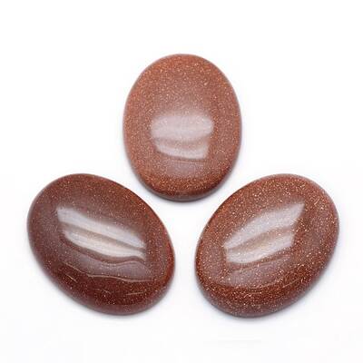 Synthetic Goldstone Cabochons