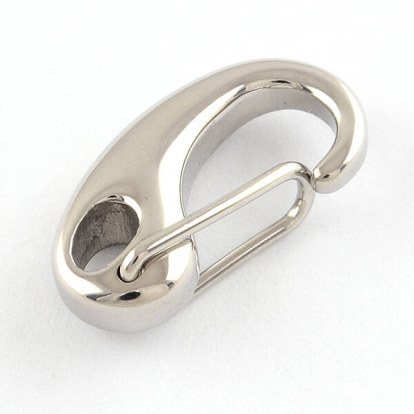 Tarnish Resistant Polished 316 Surgical Stainless Steel Keychain Clasp Findings