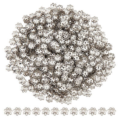 1000Pcs 304 Stainless Steel Bead Caps