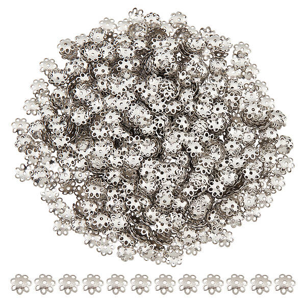 1000Pcs 304 Stainless Steel Bead Caps