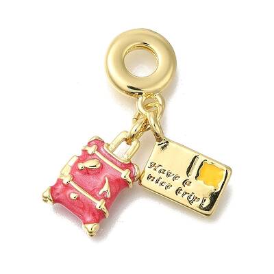 Brass Enamel European Dangle Charms