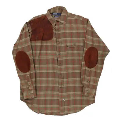 Polo Ralph Lauren Checked Shirt - Medium Brown Cotton Blend