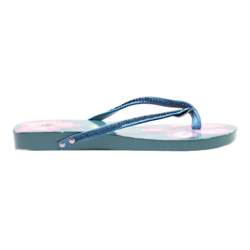 BUFFALO Flip Flop Sandals Blue Synthetic Womens UK 4