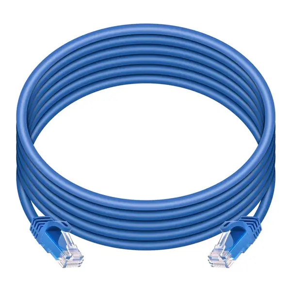 9808 Monoprice Cat6 Ethernet Patch Cable FLEXboot Snagless RJ45 Stranded 550MHz UTP Pure Bare Copper 24AWG 10ft Blue