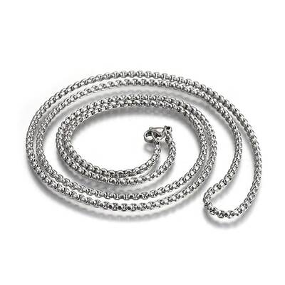Non-Tarnish 304 Stainless Steel Box Chain Necklaces