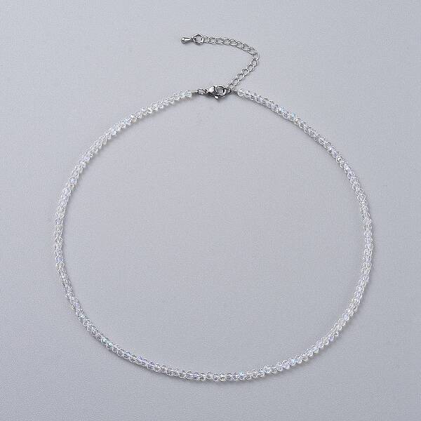 Faceted Glass Beaded Necklaces