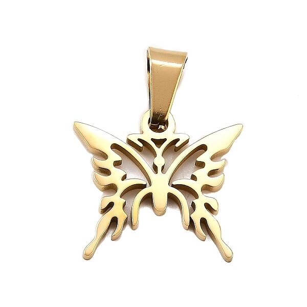 Butterfly 304 Stainless Steel Pendants