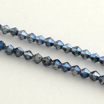 Electroplate Glass Bead Strands