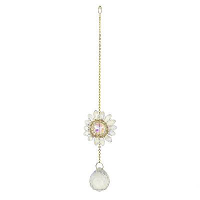 Glass Flower Hanging Suncatchers