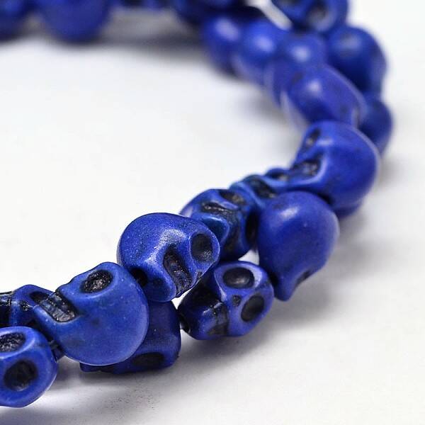 Dyed Synthetic Turquoise Bead Strands