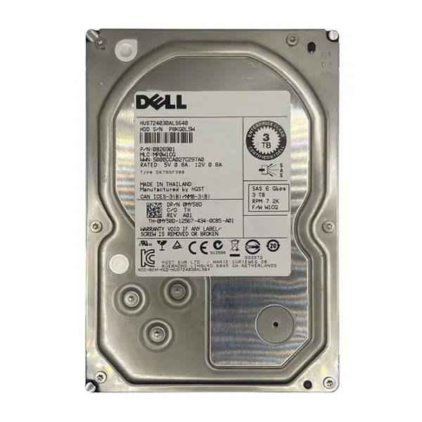 MY58D-RFB Dell 3TB 7200RPM SAS 6Gb/s 3.5-Inch 64MB Cache Hard Drive