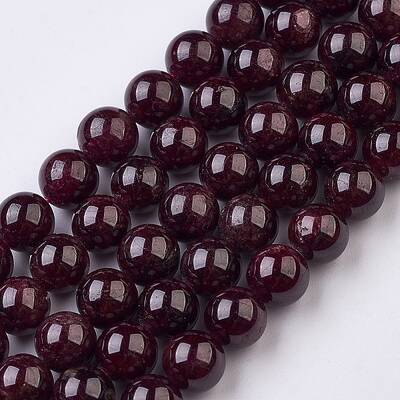 Natural Garnet Beads Strands