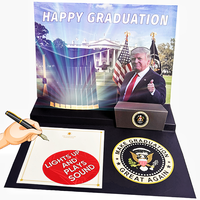 Trump 3D Pop-up Graduation Cards with Sound & Lights 2025 Graduation Gift - Featuring Trump's Voice, Music, and Light Design ...