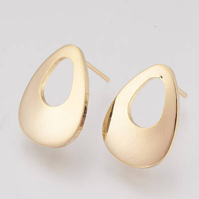 Brass Stud Earring Findings