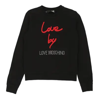 Love Moschino Sweatshirt - Small Black Cotton | Size: small