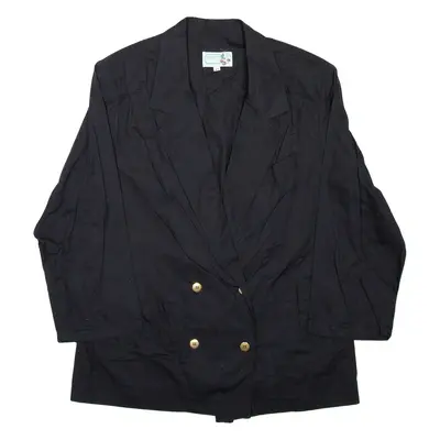 Womens Blazer Coat Black L