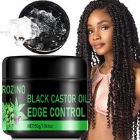 Black Castor Oil Hair Control Gel, Deep Repair Damaged Hair, Make Hair Smoother and Brighter, Reduce Hair Dryness and Split E...