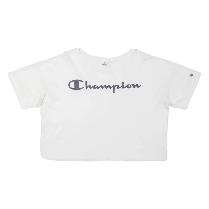 CHAMPION Cropped Womens T-Shirt White M