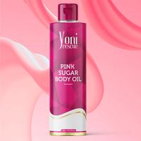 Pink Sugar Body Oil, with Apricot, Jojoba, Avocado Oils & Vitamin E Oil, Fast-Absorbing, Nourishes and Hydrates Skin, Body Ca...