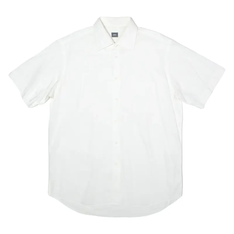 JOOP! Mens Plain Shirt White XL