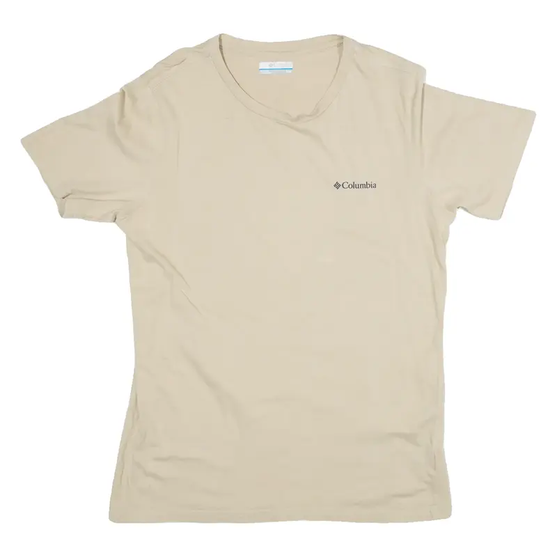 COLUMBIA Mens T-Shirt Beige M