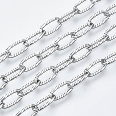 Non-Tarnish 3.28 Feet 304 Stainless Steel Paperclip Chains