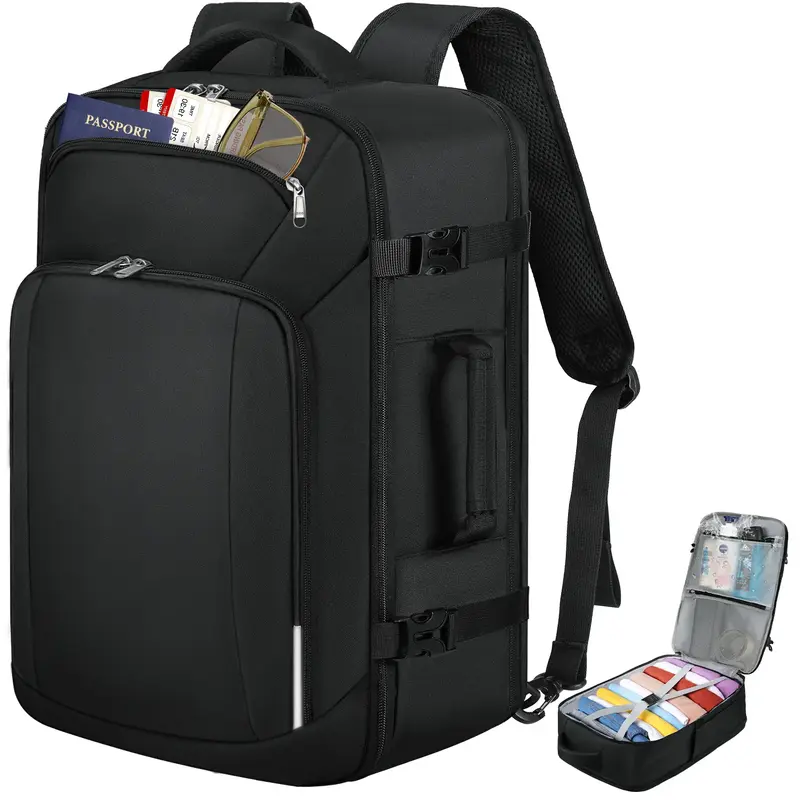 Travel Backpack for Men Women 40L Carry On Backpack Airline Approved 17 Inch Large Laptop Backpack Waterproof Luggage Compute...