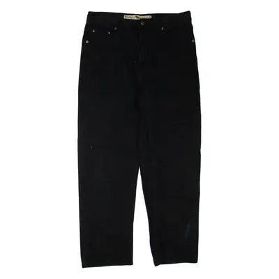 GOWEST Womens Jeans Black Regular Tapered W34 L30