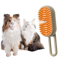 MOTOMATE Cat Steam Brush Grooming Removal, Rechargeable Steam Cat Brush with Rotating Handle, for Massaging - Cleaning Sheddi...