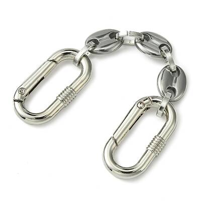 304 Stainless Steel Oval Link Bag Extender Chains