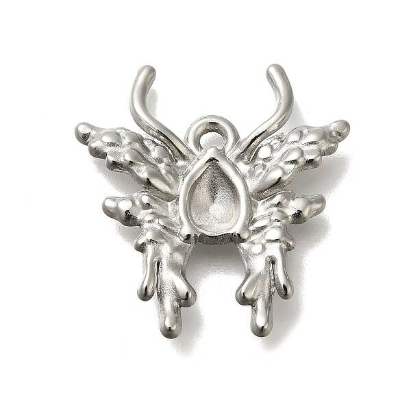 304 Stainless Steel Cabochon Settings for Enamel