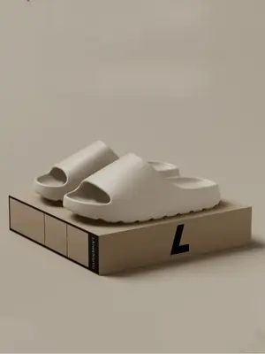 Men's Casual Plain Color Slippers, Soft Comfortable Home Slippers, Non-slip Slippers for Indoor & Outdoor Wear, Walking Shoes