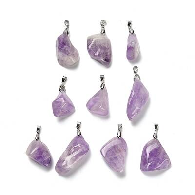 Natural Amethyst Pendants